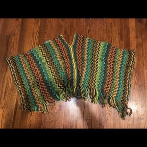 Multicolor Poncho